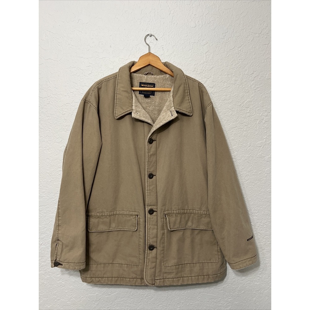 Vintage Woolrich Sherpa Lined Field Jacket Size XXL